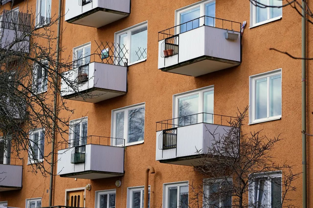 Fachada de edifício residencial bem conservado