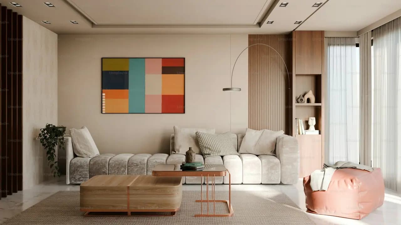 Apartamento em obra com materiais de construção
