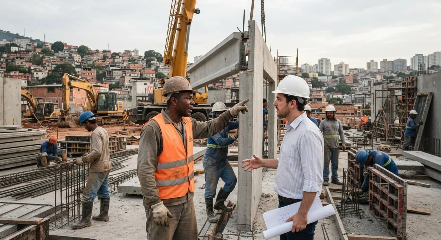 Construção industrializada no Brasil enfrenta desafios estruturais e culturais