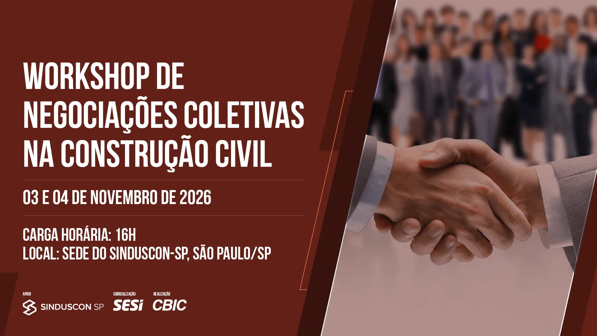 Workshop da CBIC aborda estratégias e práticas para negociações coletivas na construção