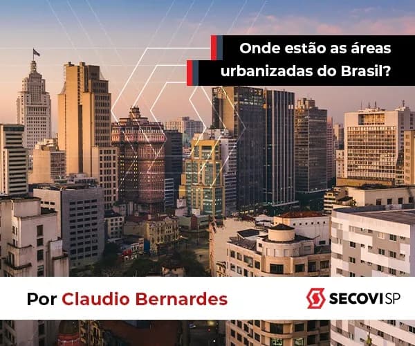 Onde estão as áreas urbanizadas do Brasil?
