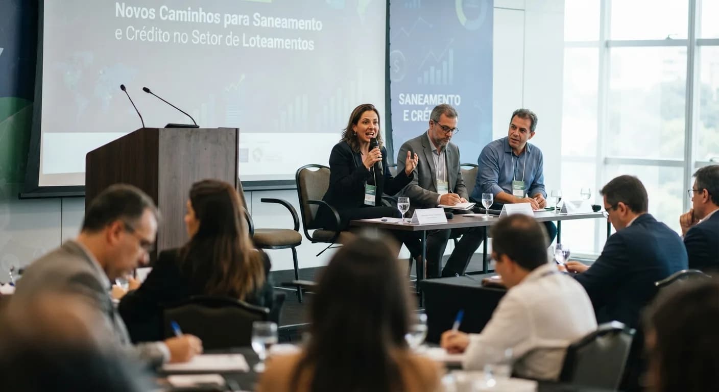 Setor de loteamentos debate novos caminhos para saneamento e crédito